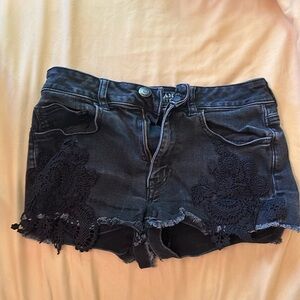 American eagle outfitters hi-rise shortie shorts size 6 worn